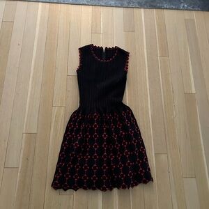 Alaia Black and Red Dress